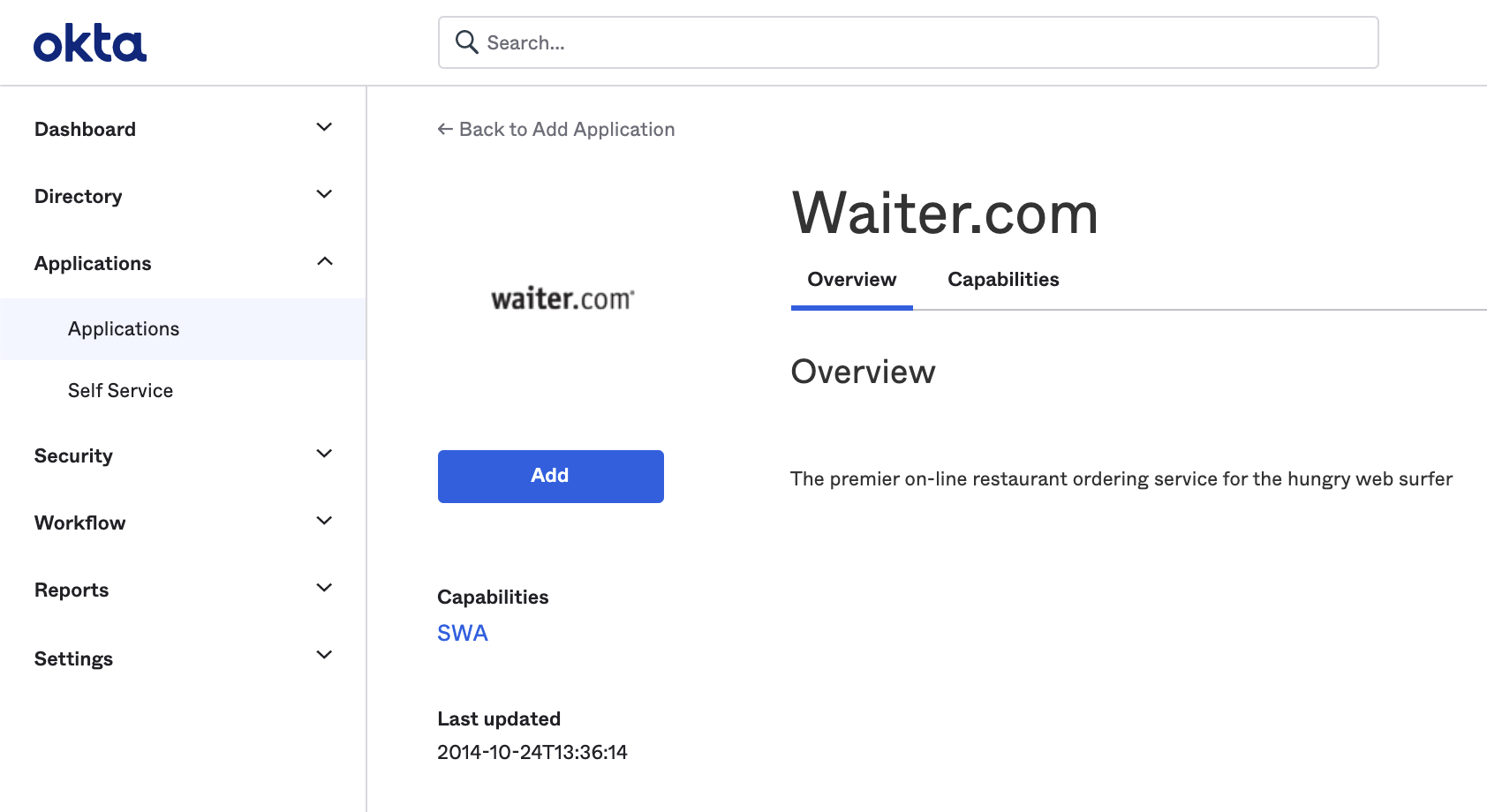 Add the Waiter app