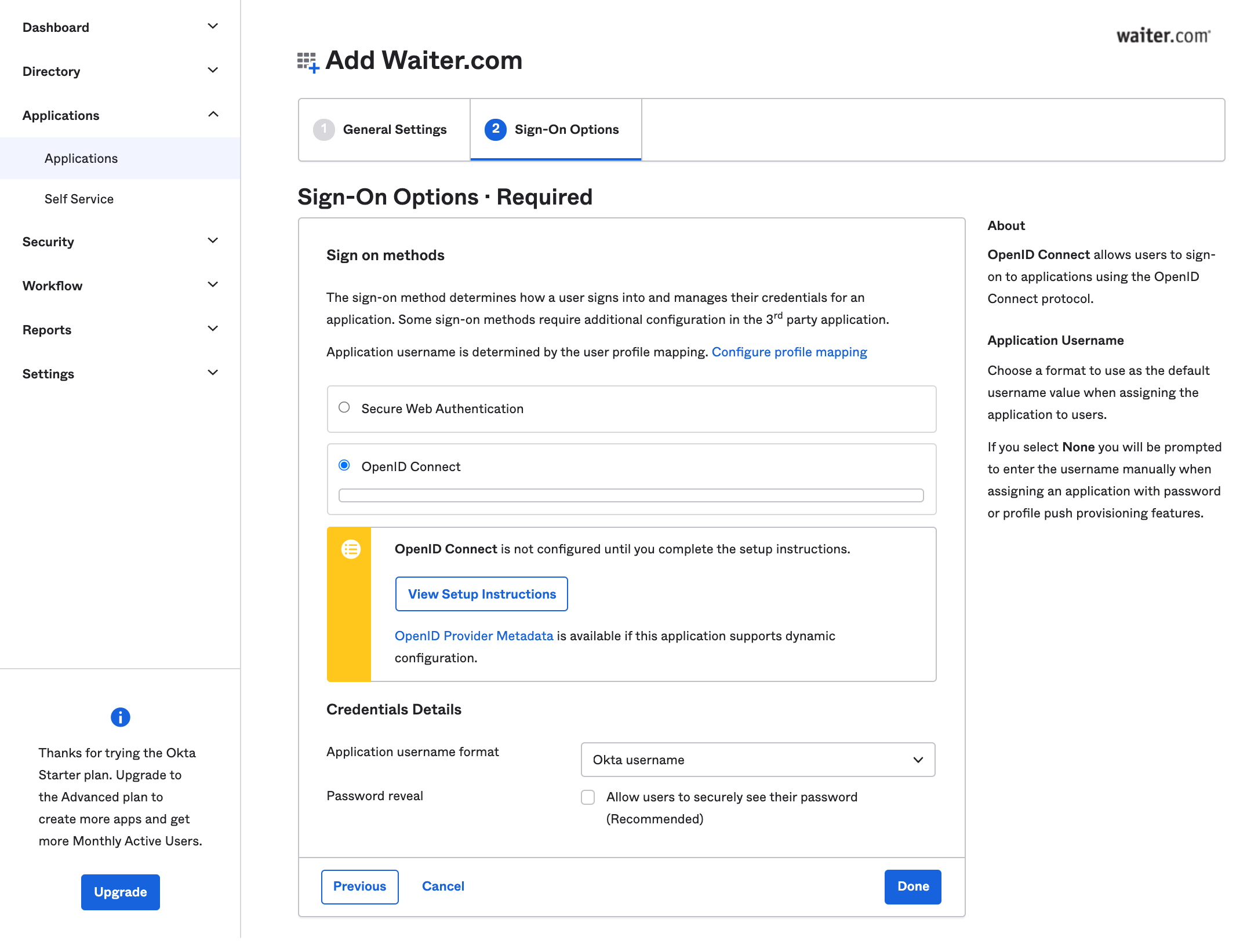 Enable OpenID Connect