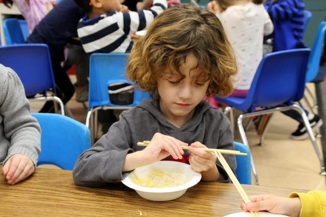 Learning about chopsticks 