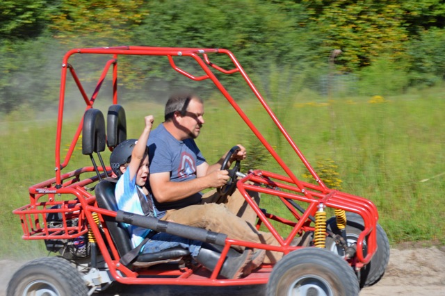 Occasionally Mr. Fix-It hops in to take a quick spin!