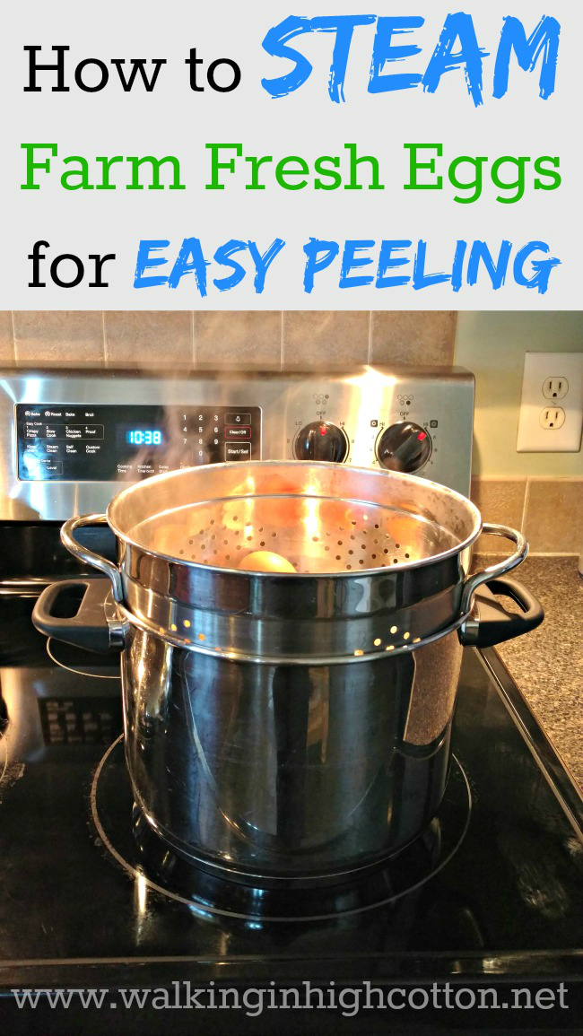 How to Steam Farm Fresh Eggs for Easy Peeling Walking in High Cotton