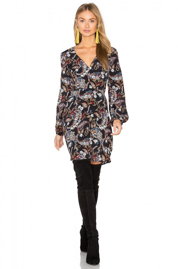 Malone Plunge Mini Dress