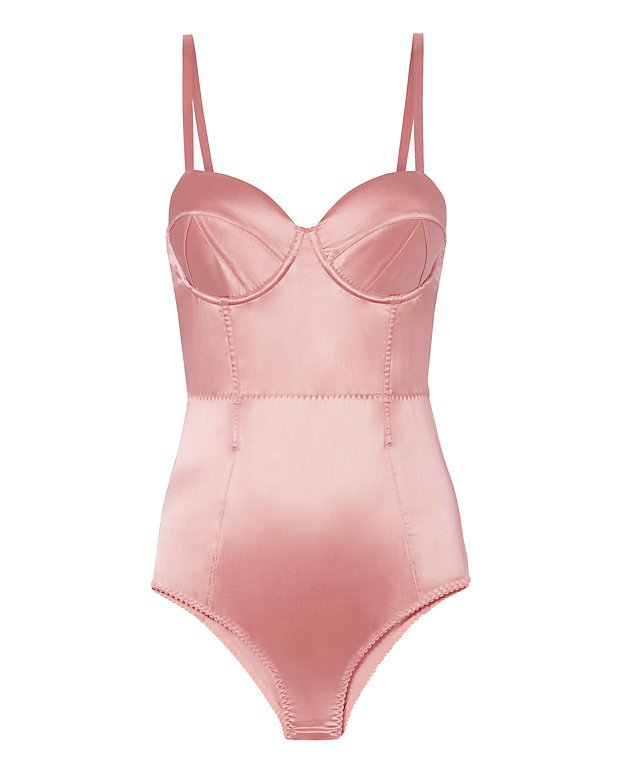 Rose Satin Bullet Bodysuit