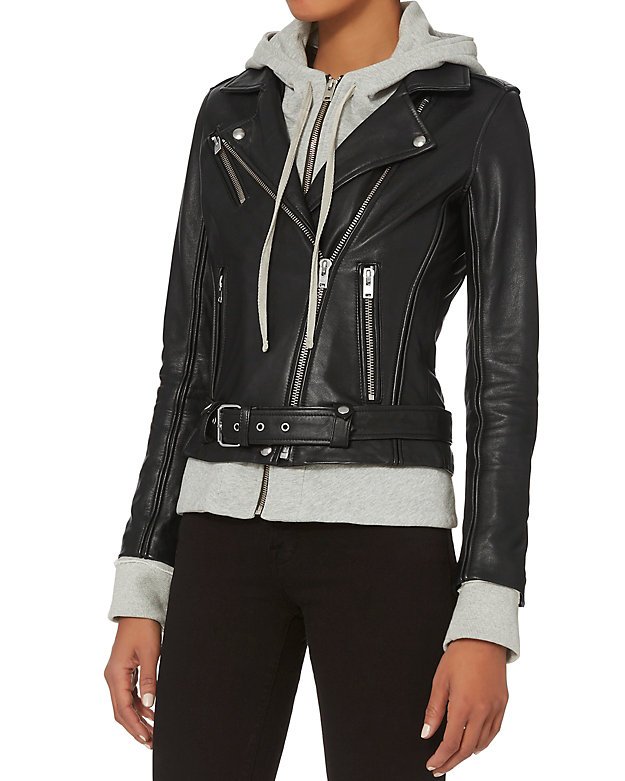 Harper Combo Leather Jacket