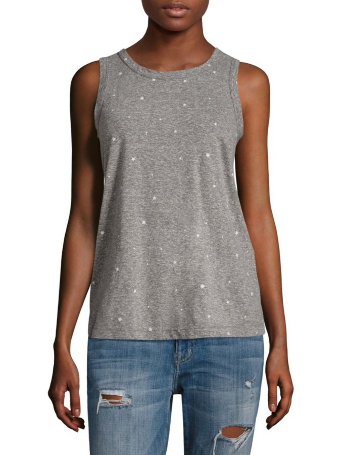 Falling Stars Cotton Muscle Tee