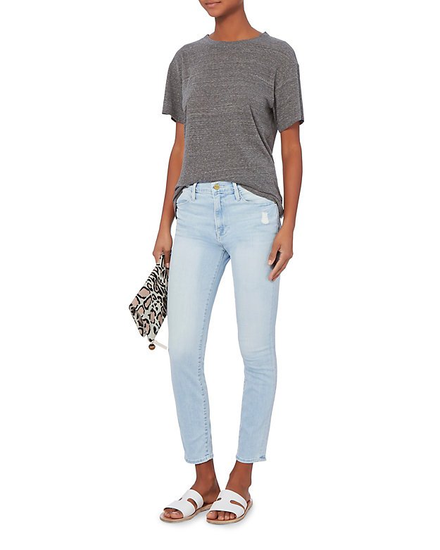 Le High Light Skinny Crop Jeans