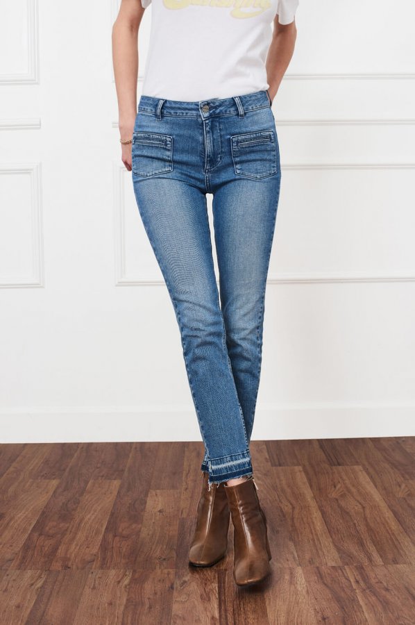 Split Hem Jeans