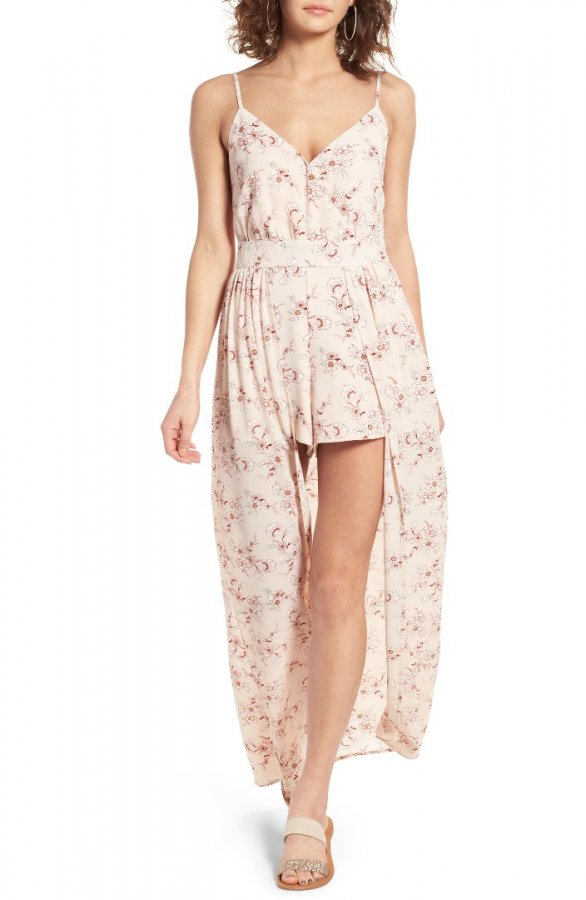 Floral Print Walk Through Romper