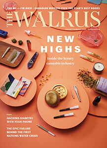 Cover of the Jan Feb issue of The Walrus magazine.