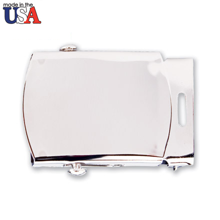 Silver Plated Military Belt Buckle