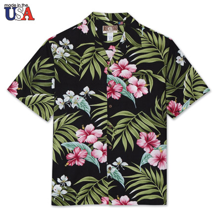 Hibiscus Palm Beach Print Shirt