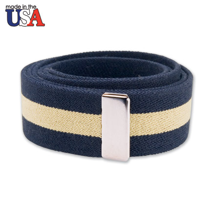 Cotton Stretch Belt with Silver Tip Only