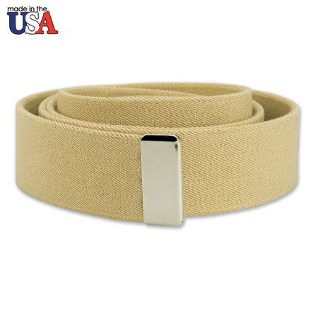 Cotton Stretch Belt with Silver Tip Only