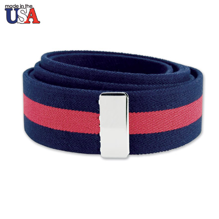 Cotton Stretch Belt with Silver Tip Only