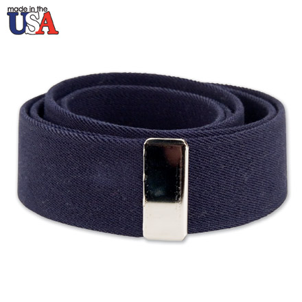 Cotton Stretch Belt with Silver Tip Only