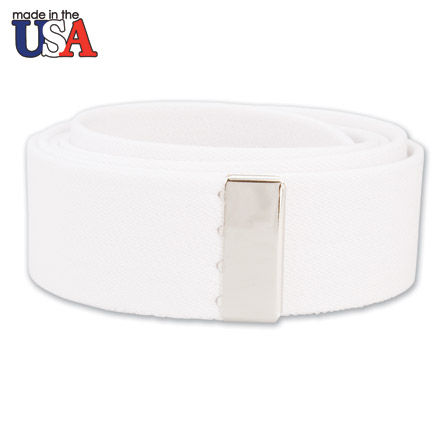 Cotton Stretch Belt with Silver Tip Only