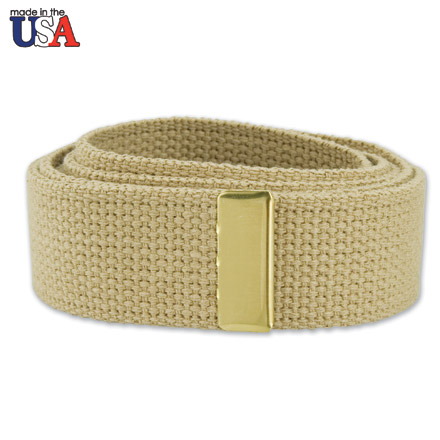 Cotton Web Belt with Brass Tip Only