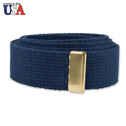 Cotton Web Belt with Brass Tip Only