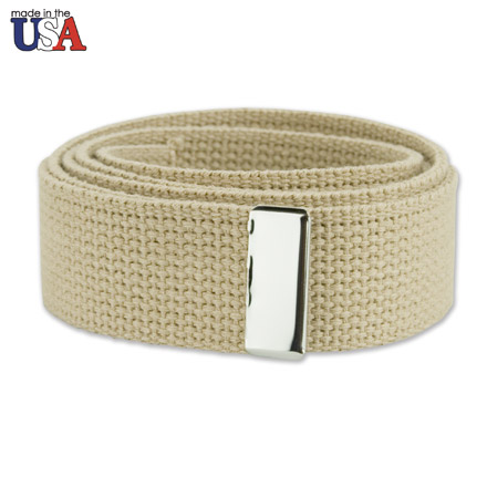 Cotton Web Belt with Silver Tip Only