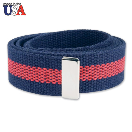 Cotton Web Belt with Silver Tip Only