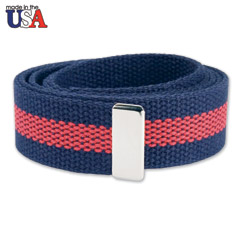Cotton Web Belt with Silver Tip Only