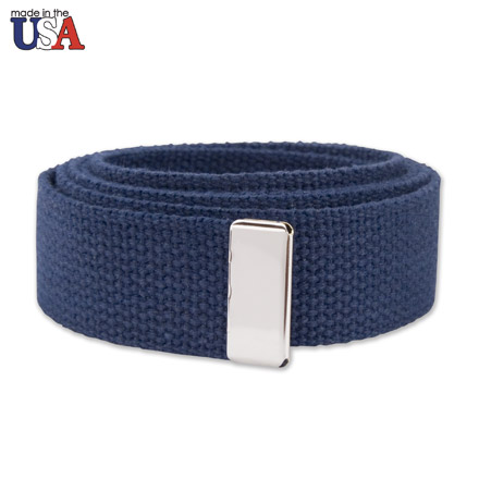 Cotton Web Belt with Silver Tip Only