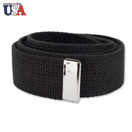 Cotton Web Belt with Silver Tip Only