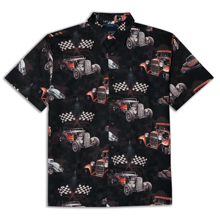 Racing Hot Rods Print Shirt