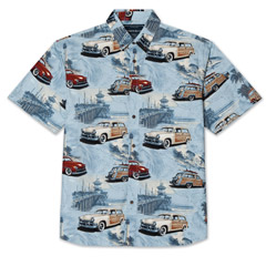Woodies On The Shore Print Shirt