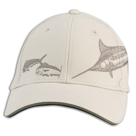 Marlin Etching Embroidered Hat by Guy Harvey