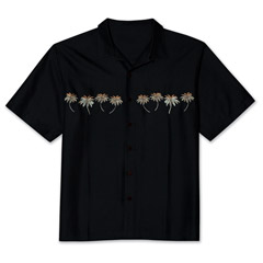 Palm Tree Paradise Embroidered Shirt