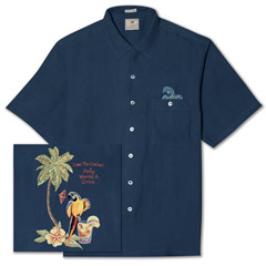 Polly Knows Best Embroidered Silk Shirt