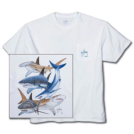 Shark Collage T-Shirt by Guy Harvey