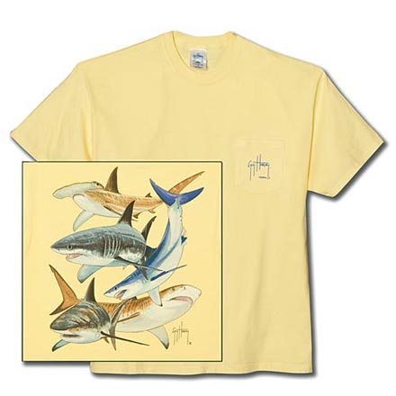 Shark Collage T-Shirt by Guy Harvey