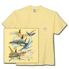 Shark Collage T-Shirt by Guy Harvey
