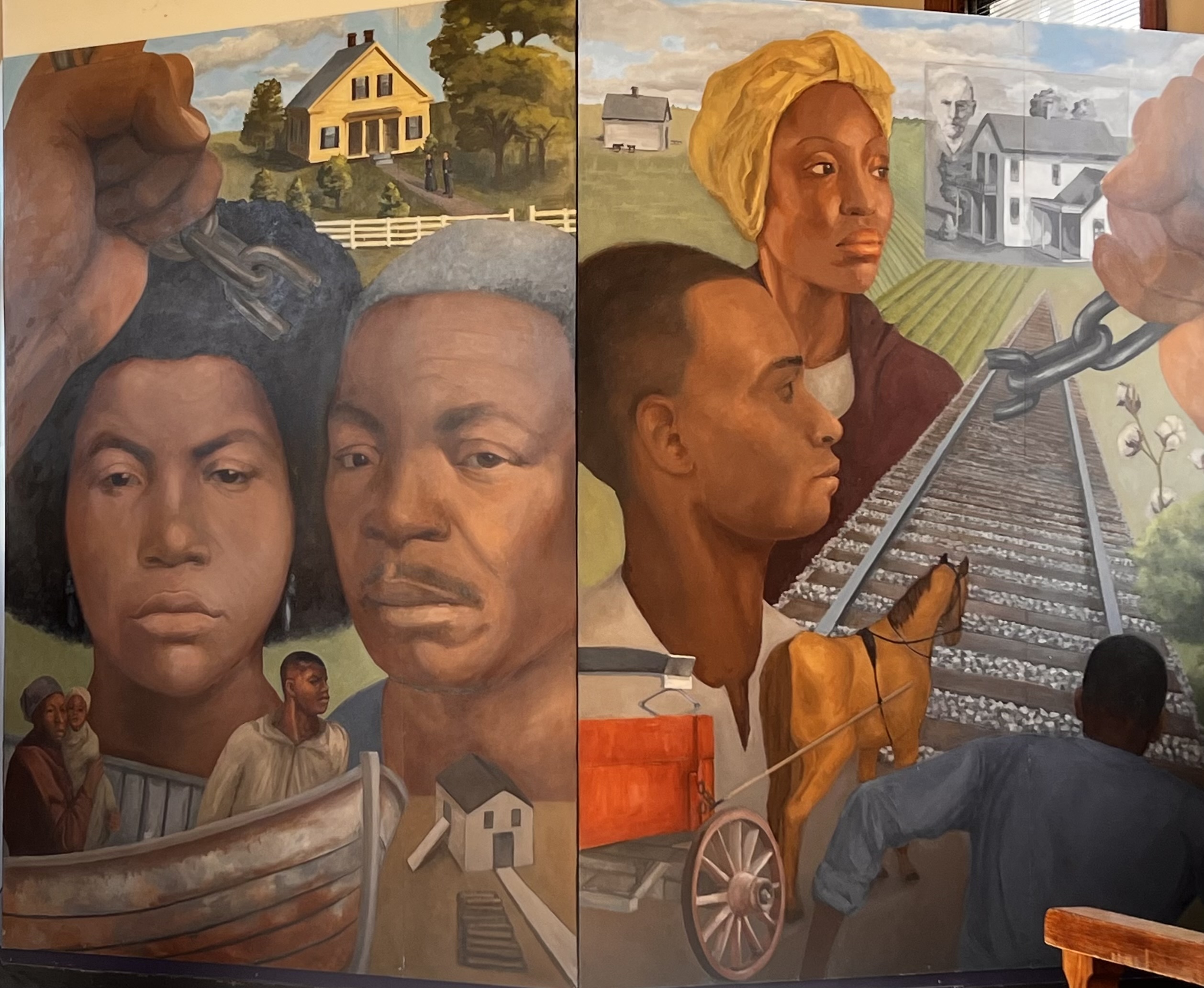 Freedom’s Trail: Underground Railroad in McDonough County Mural