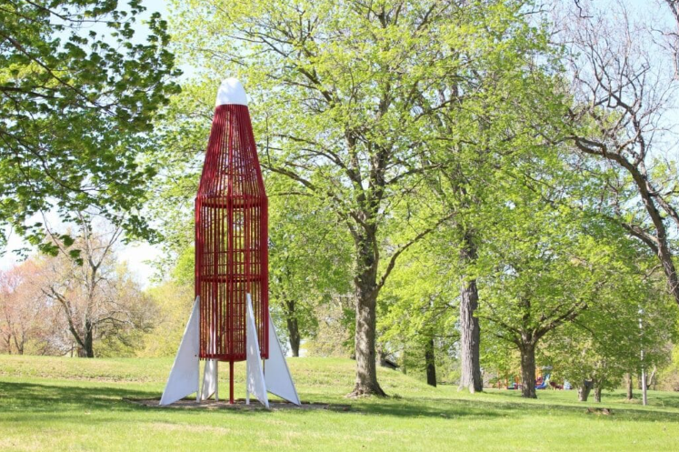 Space Rocket Slide - Glenwood Park