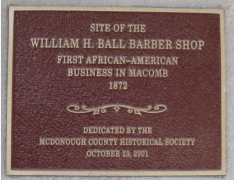 Willian Ball Barbershop - First Black Business in Macomb