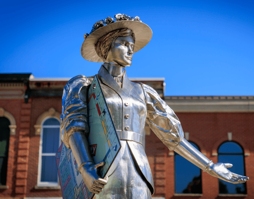 Elizabeth "Lizzie" Magie Sculpture