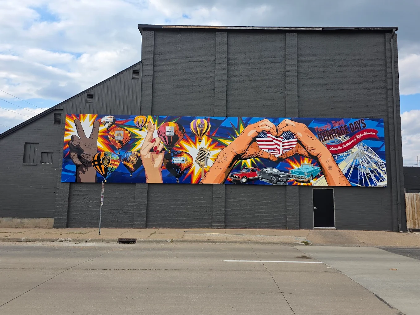 Peace, Hope, Love Mural @ The Ice House