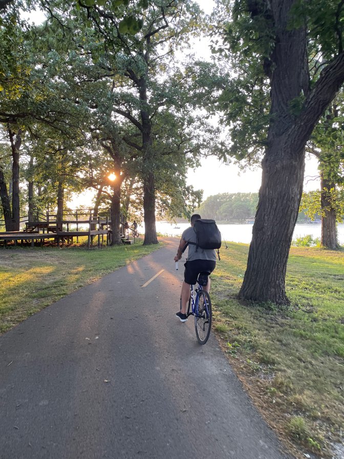 Riding Along The River