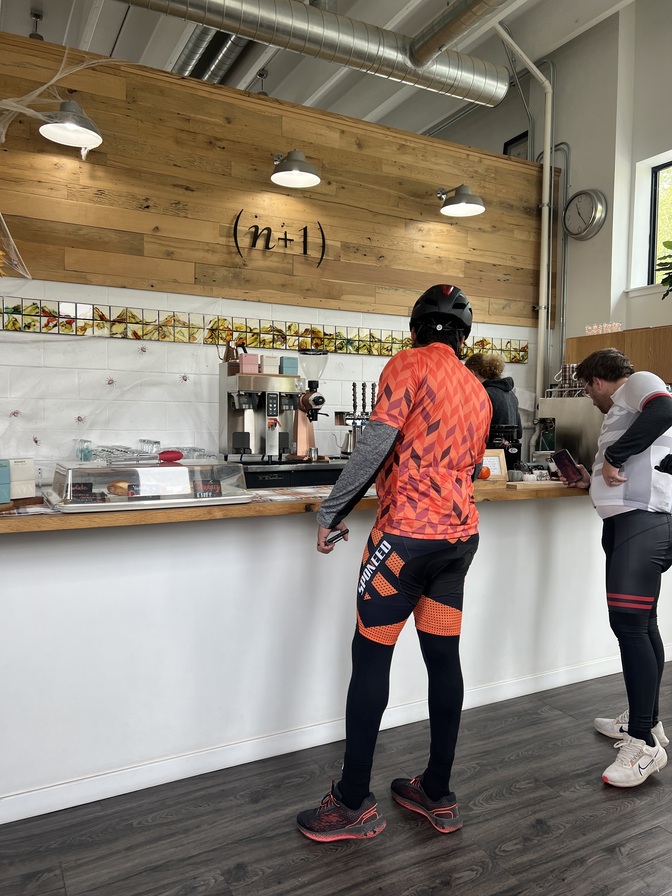 Fellow riders at Rocket vélocafé