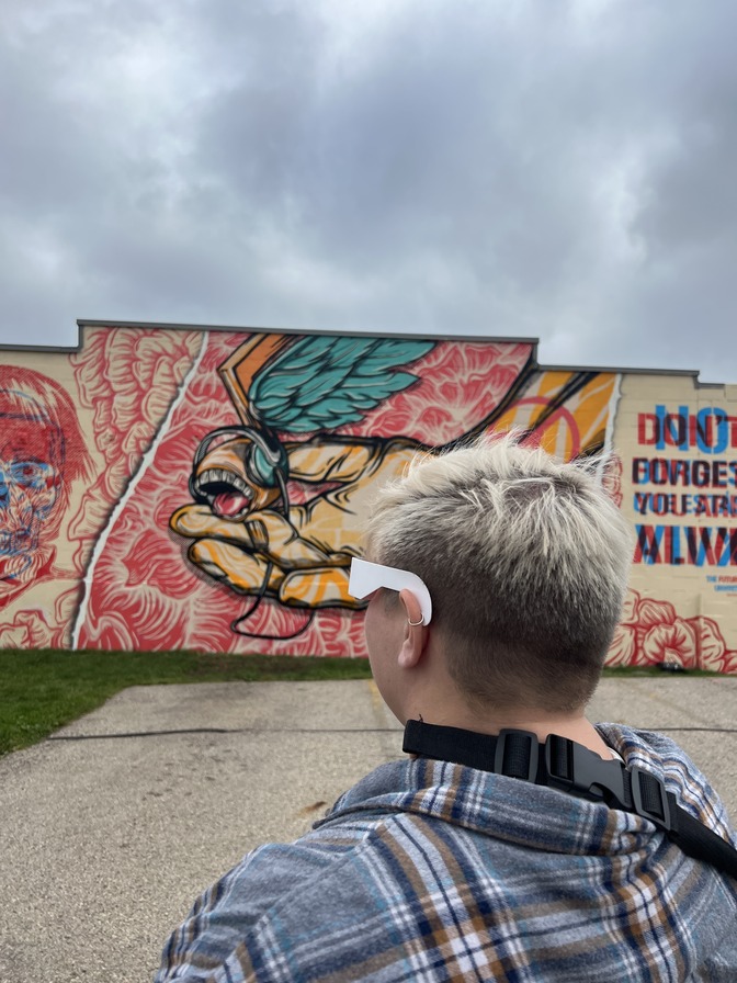 Taking in the Artwork