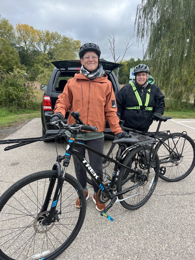 Heading out on the Military Ridge Trail through Verona