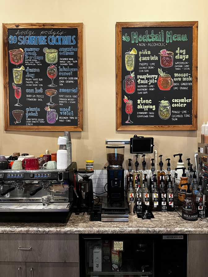 After dinner drink at Hodge Podge