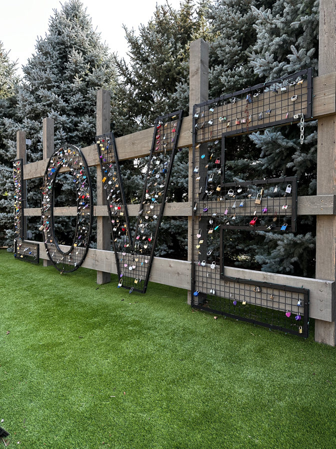 LOVE lock installation