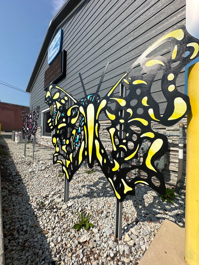 Butterfly sculptures