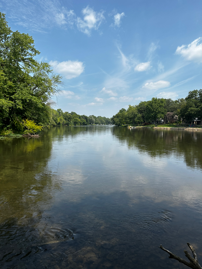 View from the tip of island park