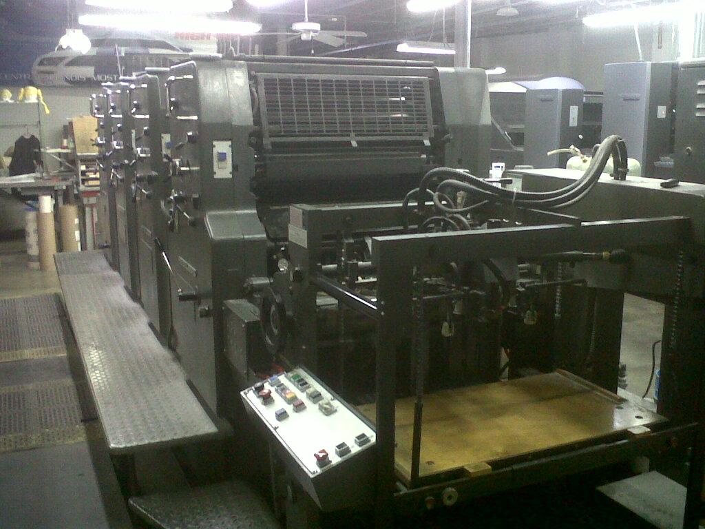 Lot 1 1986 Heidelberg MOVP 4 Color Offset Printing Press WireBids