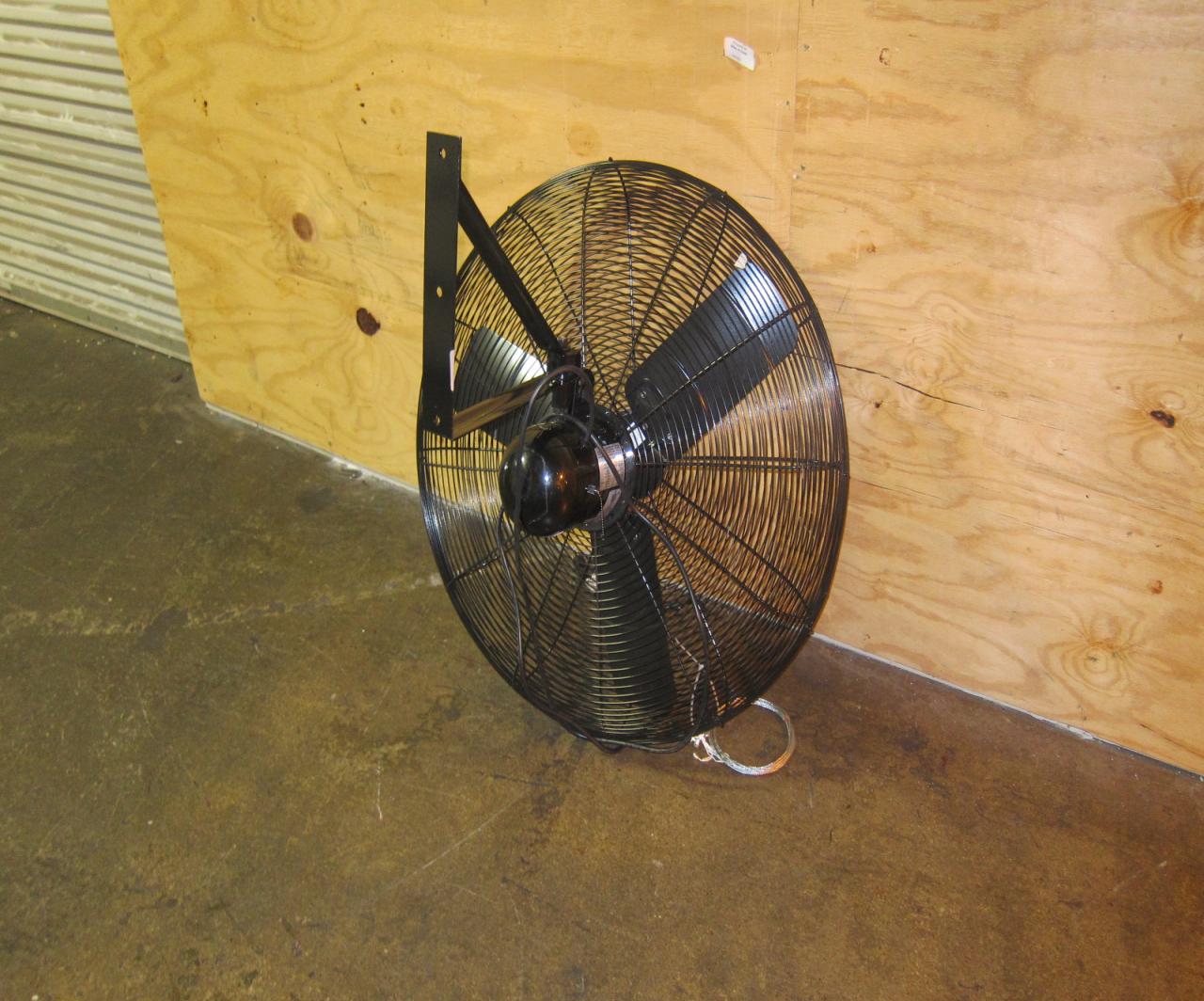 Lot 82 Air King 9030 1/4 HP Industrial Grade Wall Mount Fan, 30Inch WireBids
